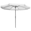 10 Ft AL Tilt Umbrella/White