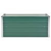 Garden Raised Bed Galvanized Steel 39.4"x15.7"x17.7" Green