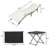 Free shipping Folding Bed Beach chair Three-Piece Set-Black Four Lines  YJ