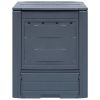 Garden Composters 2 pcs Gray 23.6"x23.6"x28.7" 137.4 gal