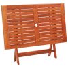 Folding Patio Table 47.2"x27.6"x29.5" Solid Eucalyptus Wood