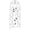 Plant Climbing Racks 3 pcs Black 15.7"x39.4" Iron