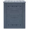 Garden Composters 2 pcs Gray 23.6"x23.6"x28.7" 137.4 gal