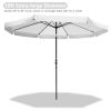 10 Ft AL Tilt Umbrella/White