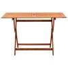 Folding Patio Table 47.2"x27.6"x29.5" Solid Eucalyptus Wood