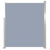 Patio Retractable Side Awning 63"x118" Gray