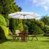 10 Ft AL Tilt Umbrella/White