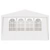 Professional Party Tent with Side Walls 13.1'x19.7' White 0.3 oz/ftÂ²