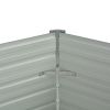 Garden Raised Bed Galvanized Steel 50.8"x50.8"x31.3" Green
