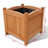 Wooden Raised Bed 11.8" x 11.8" x 11.8" Set of 2