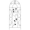 Plant Climbing Racks 3 pcs Black 15.7"x39.4" Iron