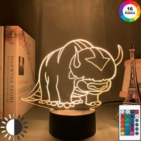 Bull bull fighting 3d lamp (Option: Black-Touch with remote)