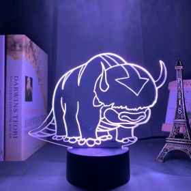 Bull bull fighting 3d lamp (Option: Black-Touch switch)