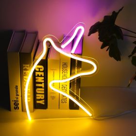Neon decoration ins creative wall bar atmosphere lamp clean bar bed lamp romantic bedroom room layout (Option: Unicorn)