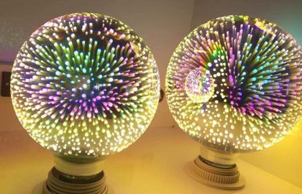 ST64 G95 filament lamp, LED full star 3D bulb, decorative colored 3D Edison light bulb (Option: G95)