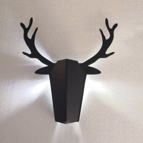 Decorative living room wall lamp (Option: Black-Warm light)