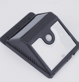 Solar 4 LED Sensor Lights Outdoor Solar (Option: default)