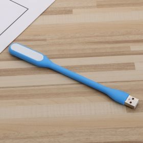 Creative Bendable Mini USB Charging Treasure Night Light Laptop Portable USB Light Eye Protection Light Reading Light 1pc Random Color (Option: Blue-USB)