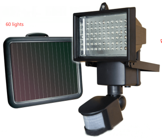 Led solar infrared body sensor lamp floodlight (Option: 60 Lights)