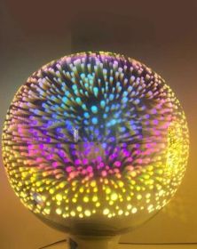 ST64 G95 filament lamp, LED full star 3D bulb, decorative colored 3D Edison light bulb (Option: 3D G125)