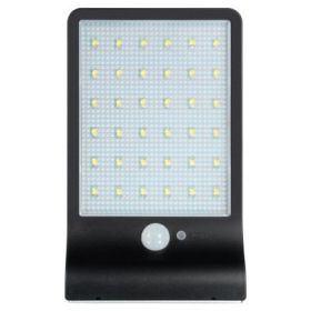 Outdoor waterproof solar lamp (Color: Black)