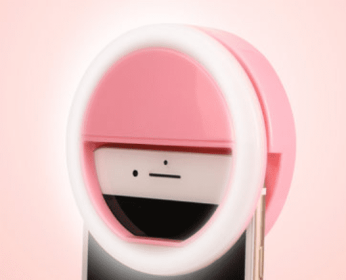 Beauty face-lifting artifact led selfie light (Color: Pink)