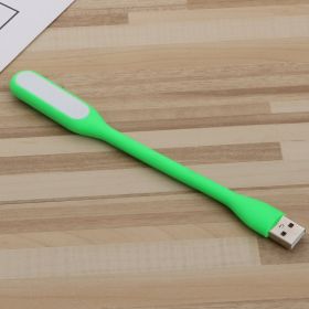 Creative Bendable Mini USB Charging Treasure Night Light Laptop Portable USB Light Eye Protection Light Reading Light 1pc Random Color (Option: Green-USB)