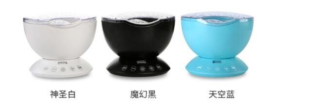 The remote control version of the ocean projection lamp, the projection lamp of the projection lamp, the projection of the sound of the lights (Color: Blue)