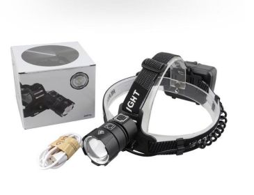 Zoom lens display large lens headlight (Option: White-USB)
