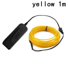 Glow EL Wire Cable LED (Option: Yellow-1M)