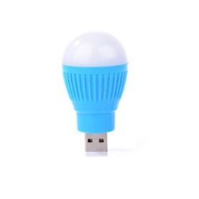 Mini USB lamp LED bulb portable night light (Color: Blue)