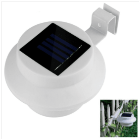 Outdoor Solar Powered LED Lamp (Color: White)