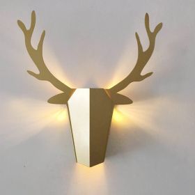 Decorative living room wall lamp (Option: Gold-White ligHt)