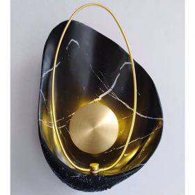 Shell Marble Wall Lamp (Option: Black-Warm light)