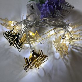 New Muslim Ramadan Iron LED Letters Europe And The United States (Option: White-10)