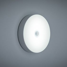 New LED Body Induction Small Night Light USB Charging (Option: White-A)