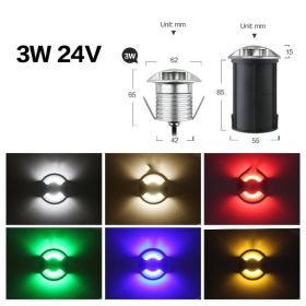 Stainless Steel Recessed Lawn Lamp Garden Lamp Step Lamp Floor Lamp (Option: B)