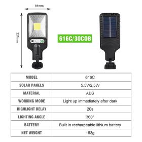 Outdoor Solar Light Household Human Body Induction Solar Street Light (Option: C)