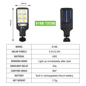 Outdoor Solar Light Household Human Body Induction Solar Street Light (Option: B)