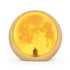 Creative Hidden Moon Light Bedroom Scene Atmosphere (Color: Yellow)