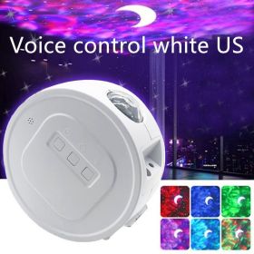 USB Ocean Star Projection Light (Option: Voice control white US)