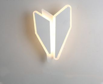 Modern Minimalist Bedroom Bedside Led Lamp (Option: White-F)