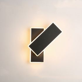 Modern Minimalist Bedroom Bedside Led Lamp (Option: Black-A)
