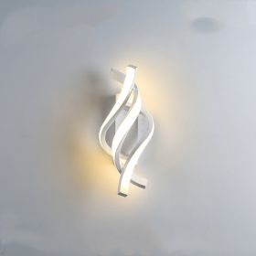 Modern Minimalist Bedroom Bedside Led Lamp (Option: White-D)