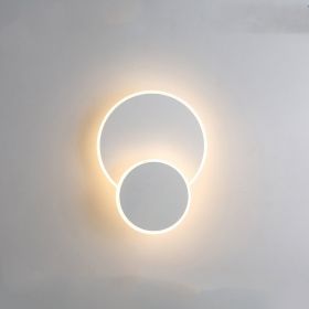 Modern Minimalist Bedroom Bedside Led Lamp (Option: White-E)