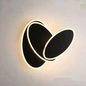 Modern Minimalist Bedroom Bedside Led Lamp (Option: Black-I)