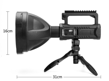 Usb Multi-Function Rechargeable Searchlight Strong Light Flashlight Outdoor Waterproof High-Power Lighting (Option: W591)
