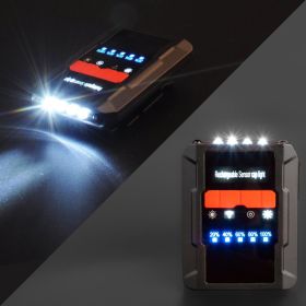 USB Charging Sensor Light Infrared Sensor Headlight Emergency Cap Clip Light Night Fishing Bait Light Mini Headlight LED Cap Light (Option: Black-USB)