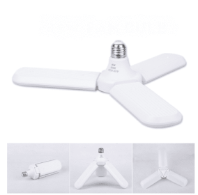 Energy-Saving Fan Lights Can Be Folded (Option: 45W clover-White light 170 to 265v)