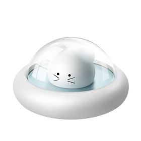 Space Cute Mouse Pat Small Night Light USB Charging Cute LED Light Up At Night (Option: Blue-rechargeable)
